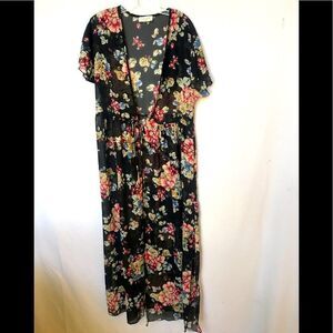 Lavender Fields short sleeved kimono